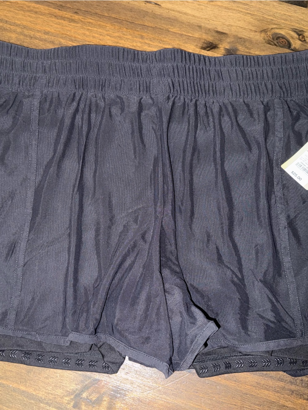 all in motion Black Athletic Elastic-Waist Shorts